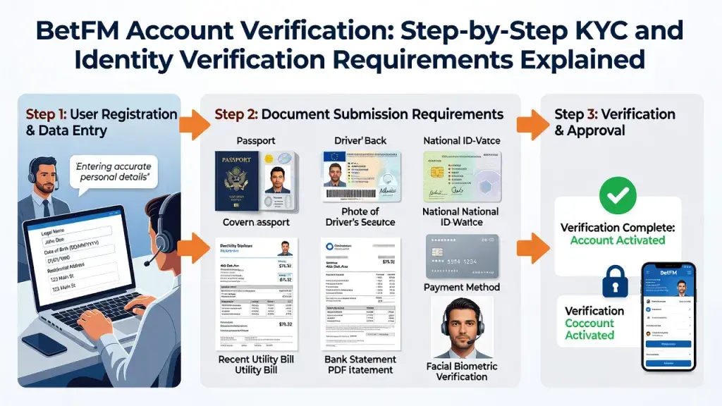 BetFM Account Verification: Step-by-Step KYC and Identity Verification Requirements Explained