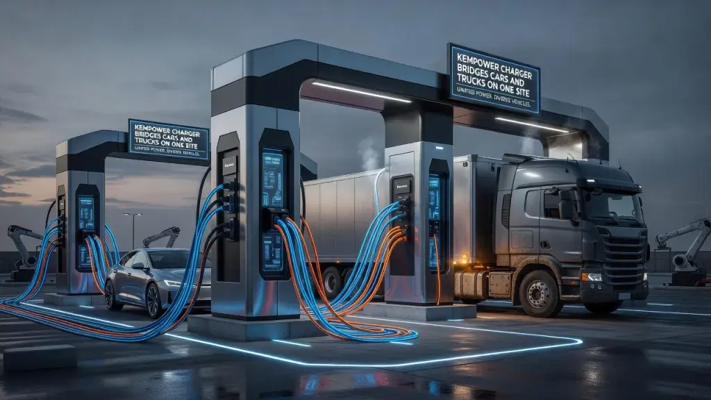 Kempower Charger Bridges Cars and Trucks on One Site